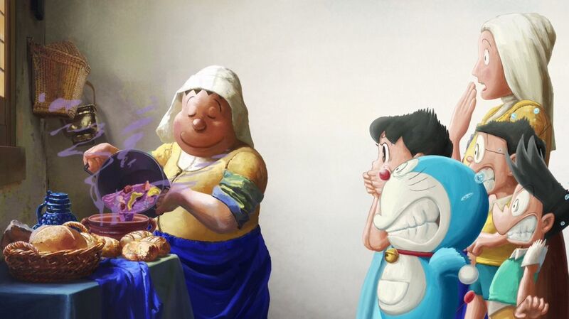 doraemon dipinto doraemon dipinto